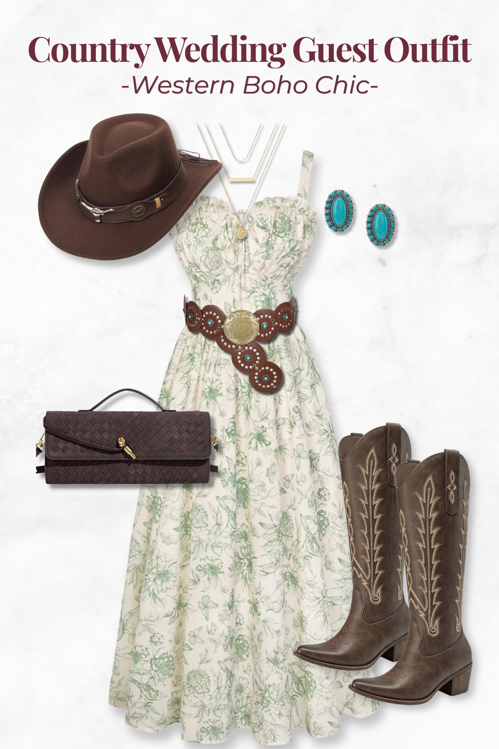Western Boho Outfit Ideas for Women Over 40 — country concert, country wedding, and festival looks from Amazon.