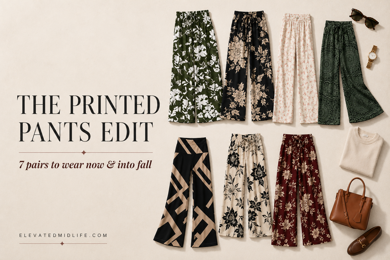 7 Printed Pants to Wear Now & Into Fall + How to Style Them